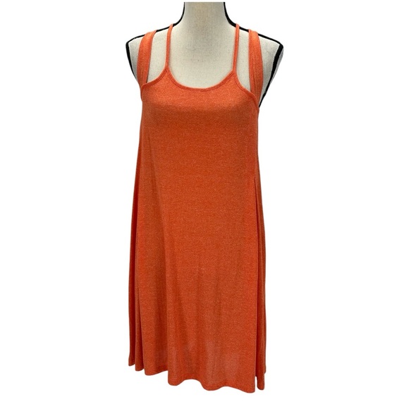 Bench Sleeveless Halter Neck Performance Midi Dress - Orange - size Small - Picture 1 of 9